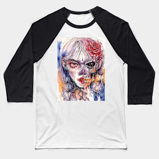 Skull Girl Baseball T-Shirt